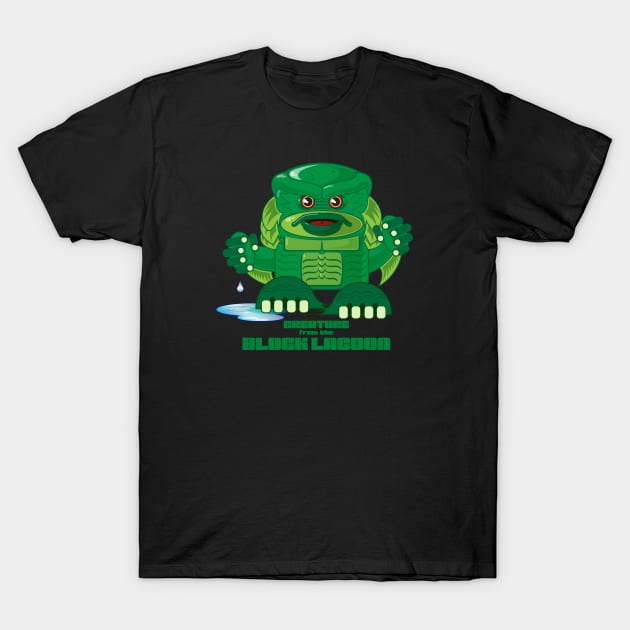 Creature from the Block Lagoon T-Shirt by DiMaio